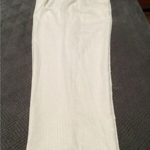 AND NOW THIS wide leg pant, size 16W, color Bone (cream)